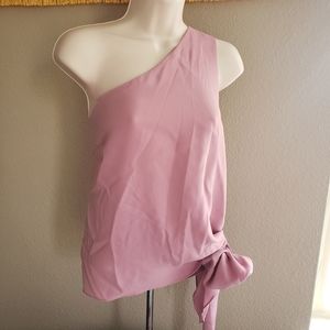 BCBGMAXAZRIA one shoulder top asymmetrical